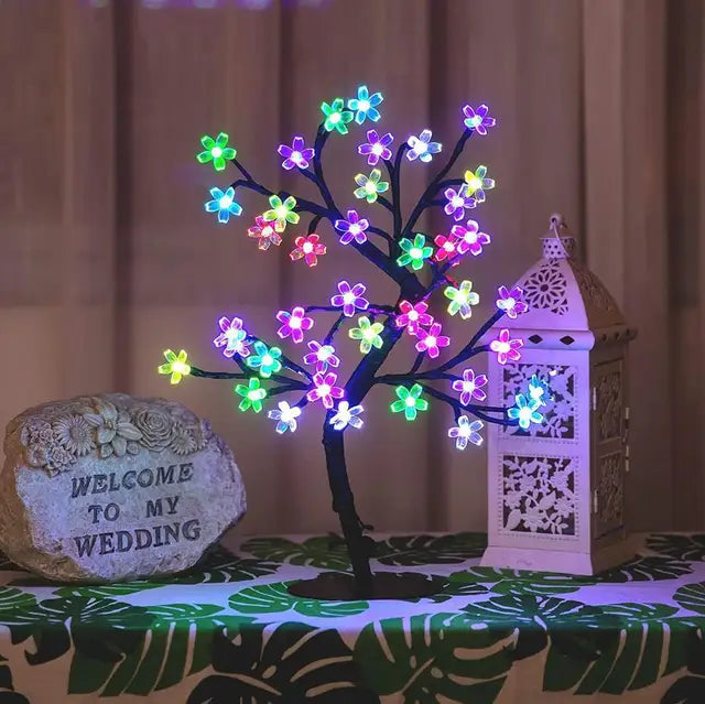 17" Cherry Blossom Tree Lamp